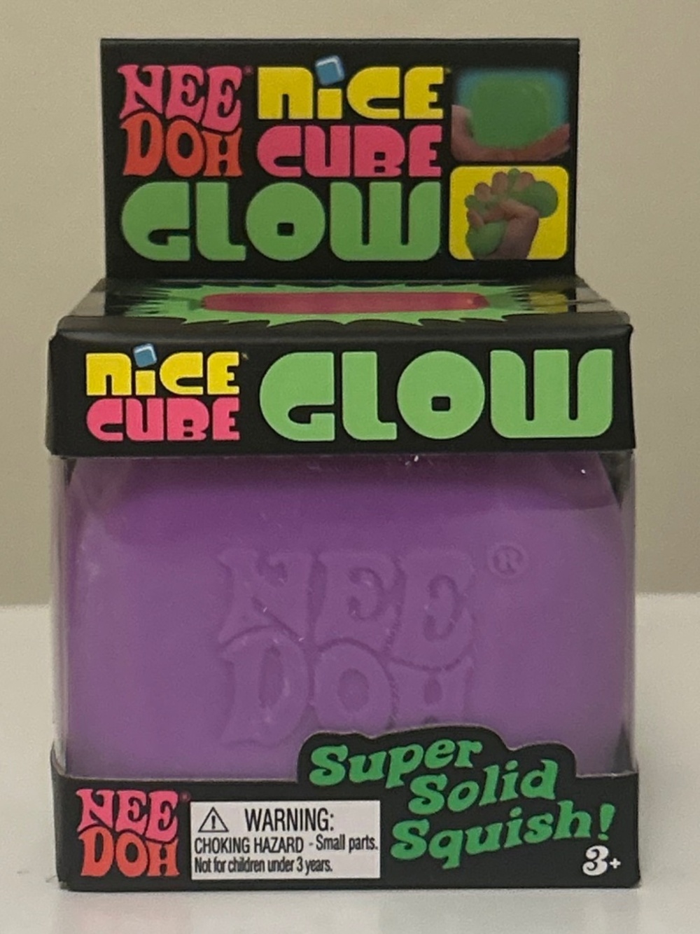 Needoh Nice Cube Glow PURPLE - New